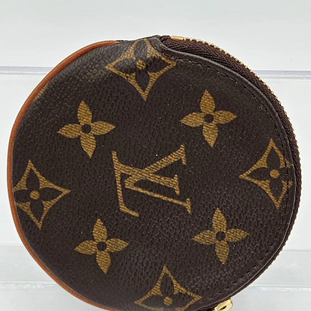 Louis Vuitton Monogram Canvas Zipper Round Coin Pouch
